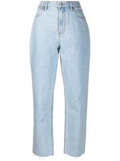 12 STOREEZ Jean Droit à Taille Haute LIGHT BLUE