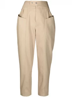 12 STOREEZ Pantalon à Taille Haute Femme