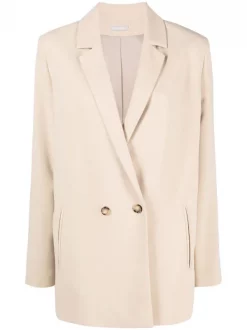 12 STOREEZ Blazer à Boutonnière Croisée Femme