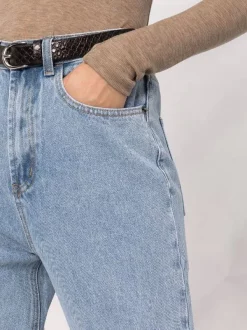 12 STOREEZ Jean Droit à Taille Mi-haute LIGHT BLUE -12 STOREEZ Soldes Magasin 16545499 33124291 600