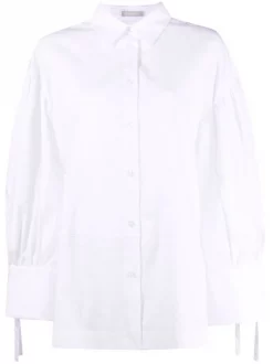 12 STOREEZ Chemise à Manchettes Nouées Femme