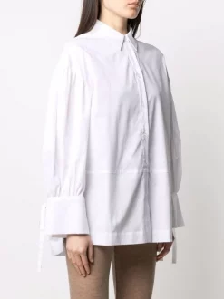 12 STOREEZ Chemise à Manchettes Nouées Femme -12 STOREEZ Soldes Magasin 16545502 33168289 600