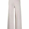 12 STOREEZ IVORY MELANGE Pantalon Ample En Maille Femme