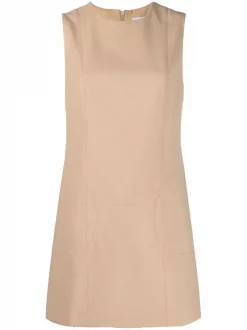 12 STOREEZ Robe Ă Coupe Droite BEIGe