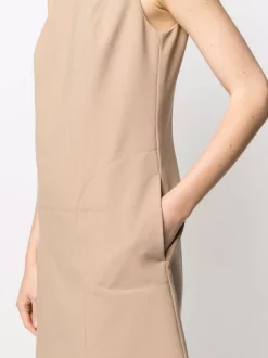 12 STOREEZ Robe à Coupe Droite BEIGe -12 STOREEZ Soldes Magasin 16545513 33160722 600