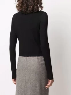 12 STOREEZ BLACK Cardigan à Col Rond Femme -12 STOREEZ Soldes Magasin 16545563 32956439 600