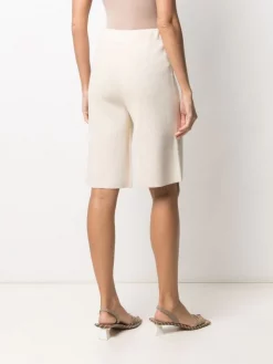 12 STOREEZ IVORY MELANGE Bermuda En Maille Femme -12 STOREEZ Soldes Magasin 16545640 32773919 600