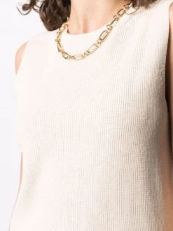 12 STOREEZ IVORY MELANGE Haut En Maille à Design Sans Manches Femme -12 STOREEZ Soldes Magasin 16545642 32957262 600