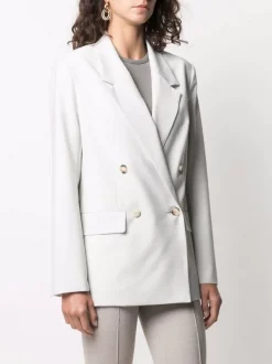 12 STOREEZ Blazer Cintré à Boutonnière Croisée LIGHT GREY -12 STOREEZ Soldes Magasin 16546166 32956419 600