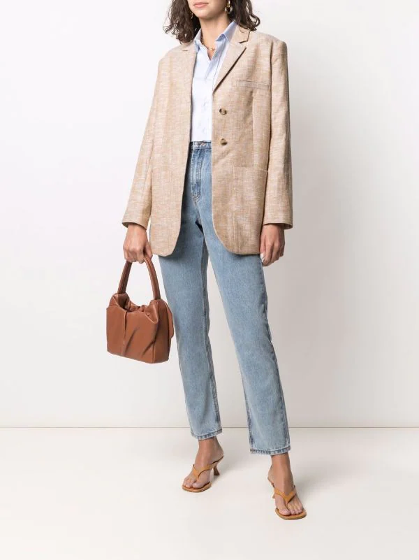 ( Positively Conscious ) 12 STOREEZ Blazer Oversize à Simple Boutonnage Femme 2 ( Positively Conscious ) 12 STOREEZ Blazer Oversize à Simple Boutonnage Femme – Image 2
