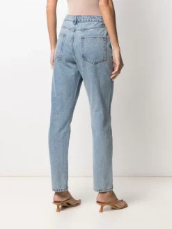 12 STOREEZ Jean Droit à Taille Haute BLUE -12 STOREEZ Soldes Magasin 16546168 32932288 600