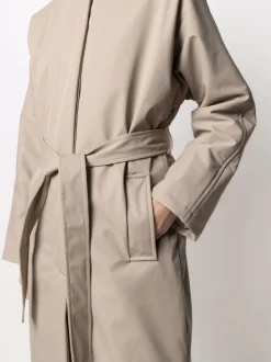 12 STOREEZ Manteau à Taille Nouée COFFEE -12 STOREEZ Soldes Magasin 16547050 33168689 600