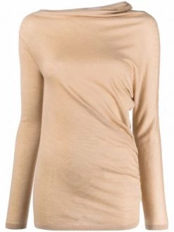 12 STOREEZ Pull à Design Drapé Femme