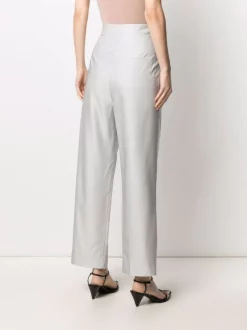12 STOREEZ Pantalon Droit à Taille Plissée PEARL GREY -12 STOREEZ Soldes Magasin 16547058 33146027 600
