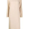 12 STOREEZ Robe Mi-longue Droite BEIGe