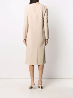 12 STOREEZ Robe Mi-longue Droite BEIGe -12 STOREEZ Soldes Magasin 16547059 33168131 600