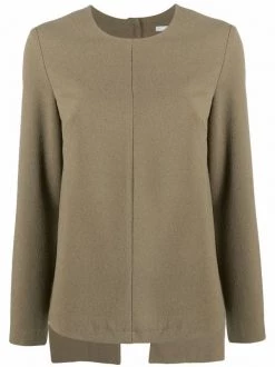 12 STOREEZ OLIVE Pull à Dos Ouvert Femme