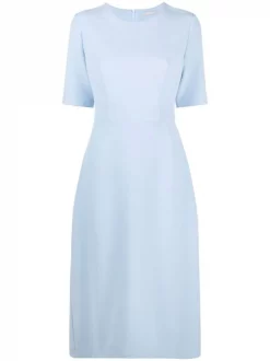 12 STOREEZ Robe Mi-longue à Manches Courtes Femme