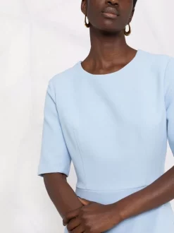 12 STOREEZ Robe Mi-longue à Manches Courtes Femme -12 STOREEZ Soldes Magasin 16547072 33125196 600