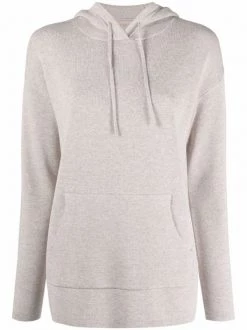 12 STOREEZ Coffee Melange Hoodie à Lien De Resserrage Femme