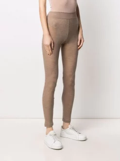 12 STOREEZ Legging En Maille Fine COFFEE -12 STOREEZ Soldes Magasin 16547080 33166970 600