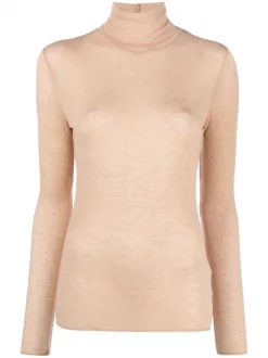 12 STOREEZ Pull En Maille Fine BEIGe