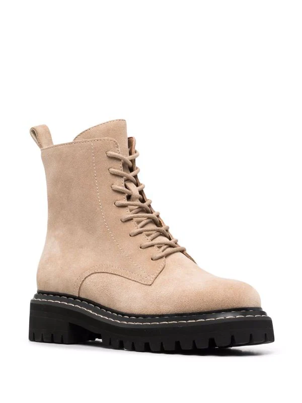 12 STOREEZ Bottines à Zips BEIGE 2 12 STOREEZ Bottines à Zips BEIGE – Image 2