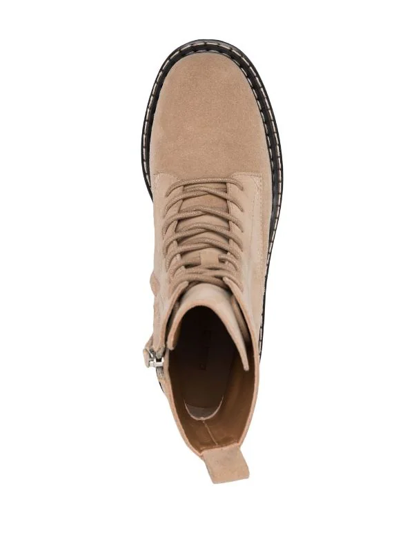 12 STOREEZ Bottines à Zips BEIGE 4 12 STOREEZ Bottines à Zips BEIGE – Image 4