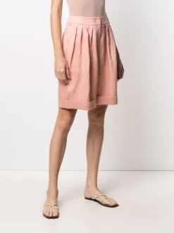 ( Positively Conscious ) 12 STOREEZ CORAL Short à Taille Plissée Femme -12 STOREEZ Soldes Magasin 16559367 33149980 600