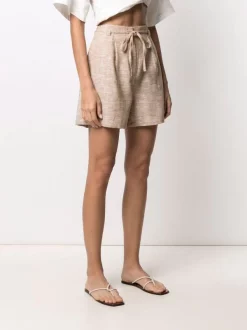 ( Positively Conscious ) 12 STOREEZ BEIGe Short à Taille à Lien De Resserrage Femme -12 STOREEZ Soldes Magasin 16560643 33150329 600