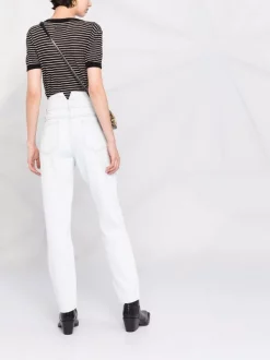 12 STOREEZ Jean Droit à Taille Haute Femme -12 STOREEZ Soldes Magasin 16560648 33124867 600