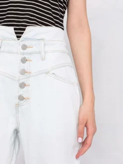 12 STOREEZ Jean Droit à Taille Haute Femme -12 STOREEZ Soldes Magasin 16560648 33124871 600