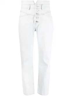 12 STOREEZ Soldes Magasin 33 12 STOREEZ Jean Droit à Taille Haute Femme