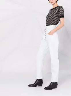 12 STOREEZ Jean Droit à Taille Haute Femme -12 STOREEZ Soldes Magasin 16560648 33126672 600