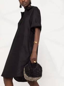 ( Positively Conscious ) 12 STOREEZ Robe-chemise En Lin Femme -12 STOREEZ Soldes Magasin 16560649 33130016 600