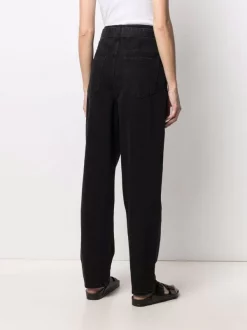 12 STOREEZ Jean à Taille Ceinturée BLACK -12 STOREEZ Soldes Magasin 16560652 33166663 600