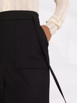 12 STOREEZ Jupe Mi-longue à Fente Devant BLACK -12 STOREEZ Soldes Magasin 16560653 33125069 600