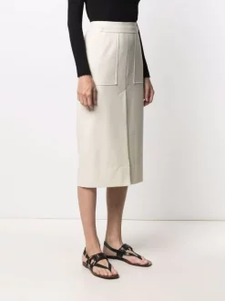 12 STOREEZ Jupe Nouée Au Dos IVORY -12 STOREEZ Soldes Magasin 16560654 33149300 600