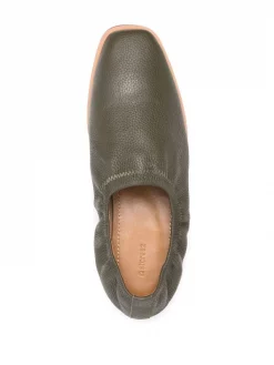 12 STOREEZ DARK KHAKI Mocassins En Cuir Grainé Femme -12 STOREEZ Soldes Magasin 16638990 33692741 600