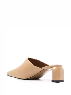 12 STOREEZ Mules En Cuir Grainé Femme -12 STOREEZ Soldes Magasin 16638991 33692726 600