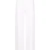 12 STOREEZ Pantalon Ample à Taille Haute IVORY