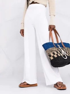 12 STOREEZ Pantalon Ample à Taille Haute IVORY -12 STOREEZ Soldes Magasin 16639963 33736397 600