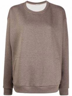 12 STOREEZ Sweat à Poche Plaquée Femme