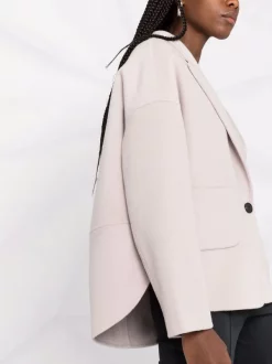 12 STOREEZ LIGHT GREY Blazer à Design Superposé Femme -12 STOREEZ Soldes Magasin 16641026 34193291 600