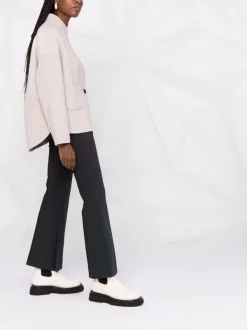 12 STOREEZ LIGHT GREY Blazer à Design Superposé Femme -12 STOREEZ Soldes Magasin 16641026 34193293 600