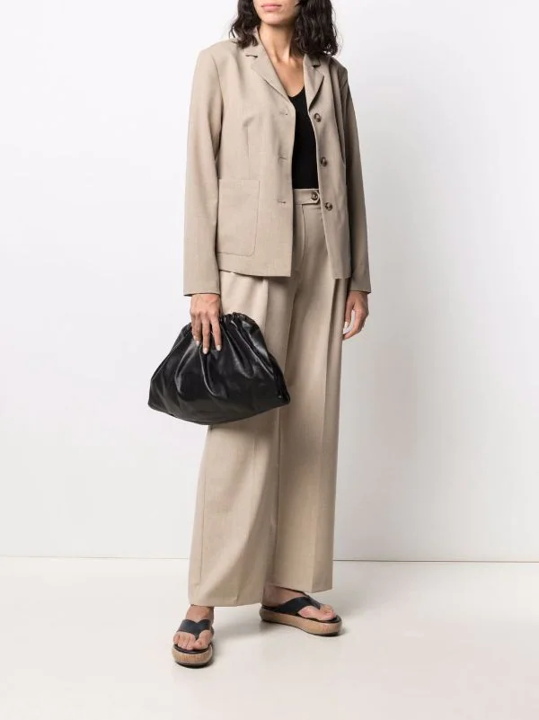 12 STOREEZ Blazer à Simple Boutonnage Femme 2 12 STOREEZ Blazer à Simple Boutonnage Femme – Image 2