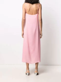 12 STOREEZ Robe Mi-longue à Fines Bretelles PINK -12 STOREEZ Soldes Magasin 16651939 33234505 600