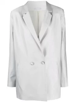 12 STOREEZ Veste Ample à Boutonnière Croisée Femme