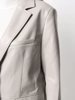 12 STOREEZ Blazer Oversize En Cuir Artificiel Femme -12 STOREEZ Soldes Magasin 16652761 33225053 600
