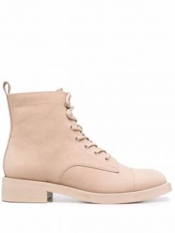 12 STOREEZ Bottines En Cuir à Lacets Femme